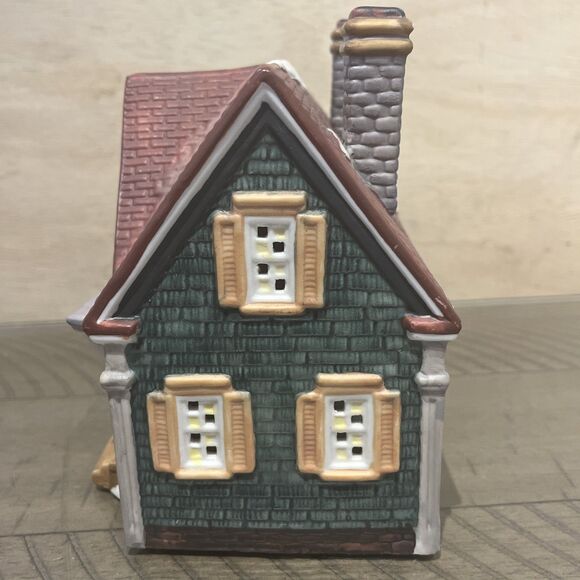 Dickens Collectables Towne Series House #293-8942 1995 Christmas Porcelain Vtg - Picture 2 of 6